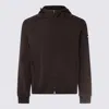 Add Drawstring Hood Jacket With Logo Patch In Black