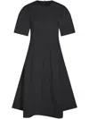 Add Black Concealed Zip Dress