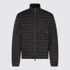 Add Quilted Black Jacket With High Collar