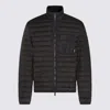 Add Quilted Black Jacket With High Collar