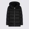 Add Hooded Zip Coat In Black