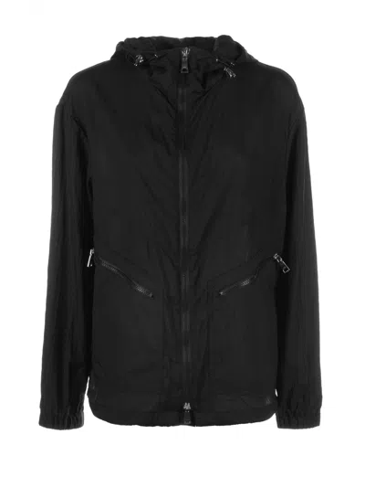 Add Black Jacket With Zip And Hood