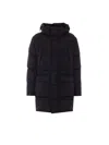 Add Black Quilted Long Polyamide Down Coat In Black