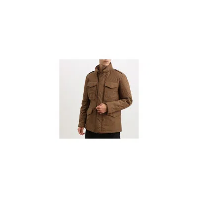 ADD ADD BROWN POLYESTER MEN'S JACKET