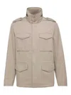 Add Field Jacket Garment Washed In Gray