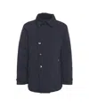 Add Classic Blue Peacoat With Double-breasted Design In Blue
