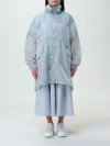 Add Coat  Woman Color Gnawed Blue