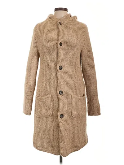 Pre-owned Add Coat In Tan