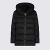 Add Hooded Zip Coat In Black