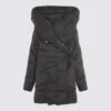 Add Quilted Wrap Coat In Black