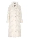 Add Cocoon Rice Long Down Jacket In Neutral
