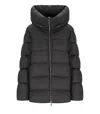 Add Cocoon Black Hooded Down Jacket In Black