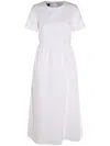 Add Cotton Midi Dress In White