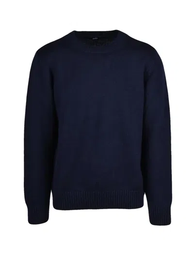 Add Crew Neck Sweater In Ultrawarm Merino Wool In Blue