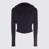 Add Knit Hooded Top Clothing