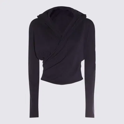 Add Dark Blue Cotton Knitwear In Deep Water