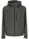 Add Dark Grey Casual Jacket In Metallic