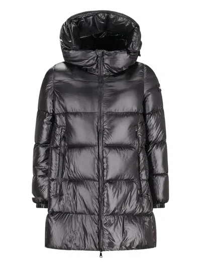 Add Detachable-hood Ped Jacket In Black