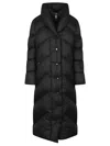Add Zip-up Quilted Coat In Black