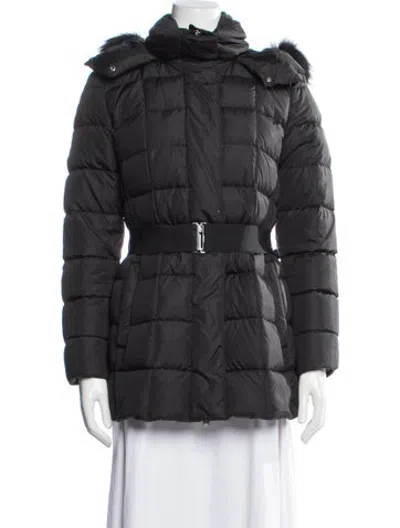 Pre-owned Add Down Coat In Black