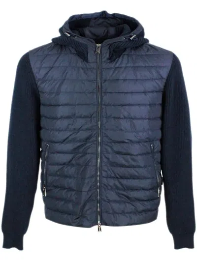 Add Down Hoodie Jacket Clothing In Blue