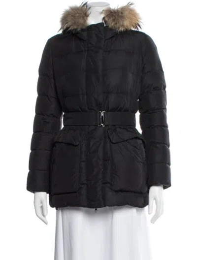 Pre-owned Add Down Jacket In Black