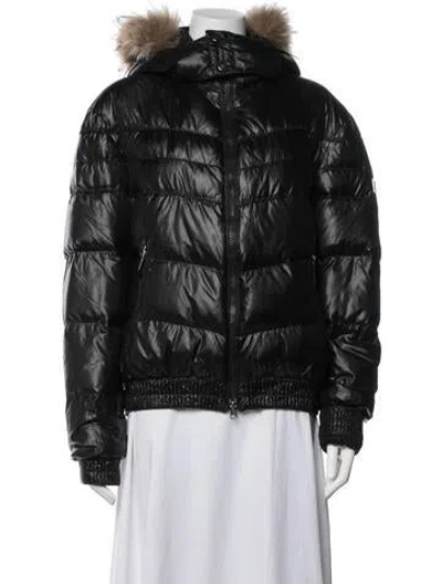 Pre-owned Add Down Jacket In Black