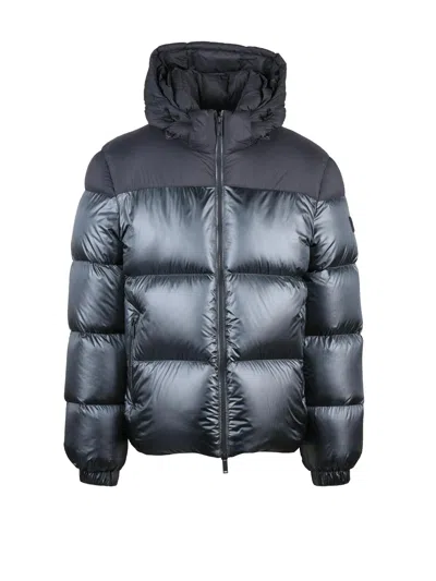 Add Blue Puffer Glossy Finish Polyamide Down Jacket