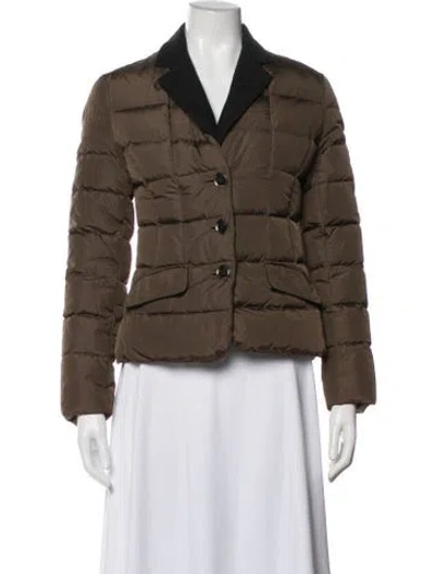 Pre-owned Add Down Jacket In Brown