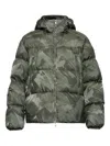 Add Camouflage-pattern Hooded Jacket In Green