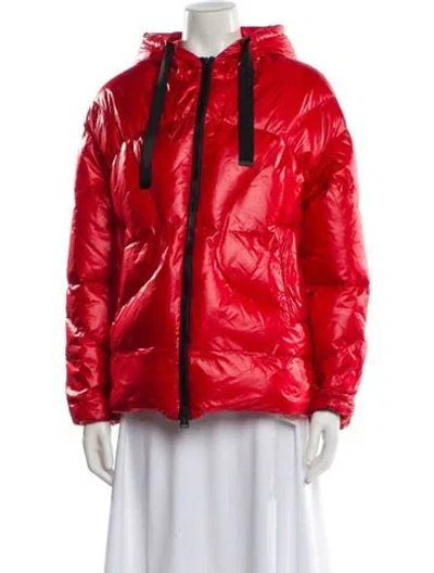 Pre-owned Add Down Jacket In Red