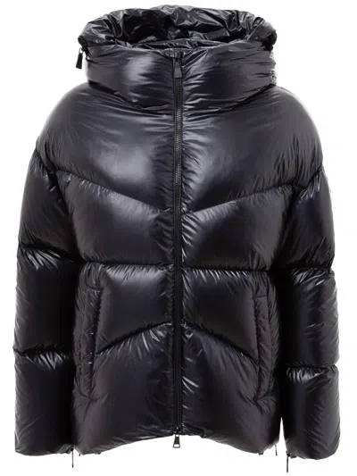 Add Down Jacket With Hood And Logo
