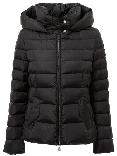 Add Down Jacket With Removable Hood  In Nero