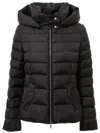 Add Down Jacket With Removable Hood  In Nero