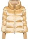 Add Quilted Puffer Jacket In Grey