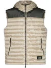 Add Beige Down Jacket In Green