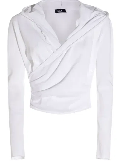 ADD DRAPED-FRONT HOODIE