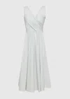 Add Cotton Midi Dress In White