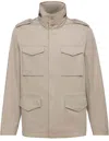 Add Field Jacket Garment Washed In Brown