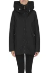 Add Flared Eco-friendly Down Jacket In Black