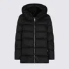 Add Hooded Zip Coat In Black