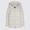 Add Hooded Puffer Coat In White