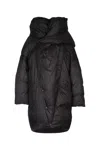 Add Hooded Oversized Coat In Black