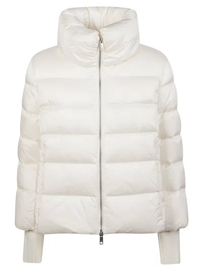 Add Glossy Puffer Down Cape In White