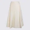 Add Logo-embroidered A-line Skirt In White