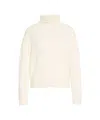 Add High-neck Merino Wool Sweater With Ribbed Details In Multi