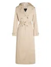 Add Beige Cotton Trench Coat In Neutrals