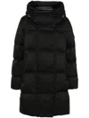 Add Hooded Down Coat In Black