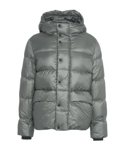 Add Hooded Down Jacket In Gray