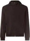 Add Drawstring Hood Jacket With Logo Patch In Black